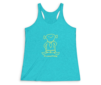 Its's Casual Friday Women's Tri-Blend Racerback Tank