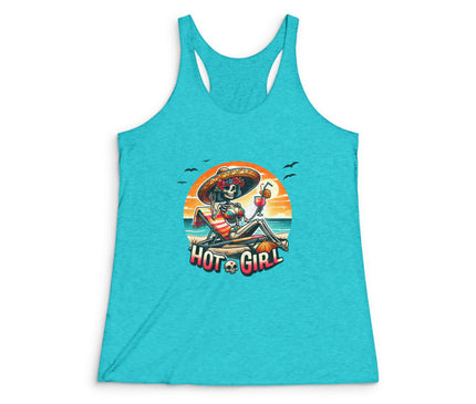 Hot Girl Women's Tri-Blend Racerback Tank