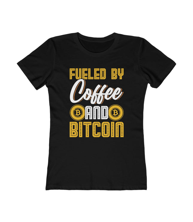 Fueled By Coffee And Bitcoin Women's Boyfriend Tee
