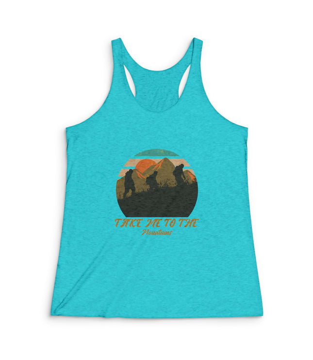 Take Me To The Mountain Women's Tri-Blend Racerback Tank