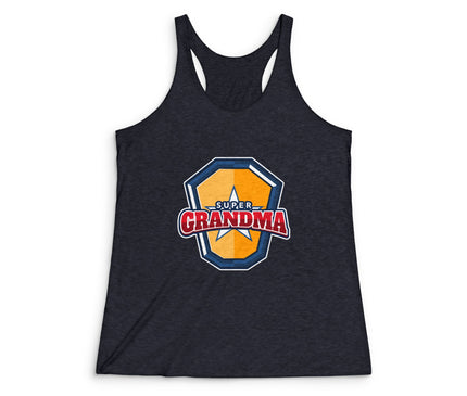 Super Grandma Women's Tri-Blend Racerback Tank
