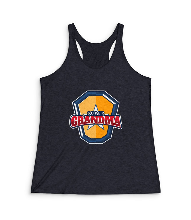 Super Grandma Women's Tri-Blend Racerback Tank
