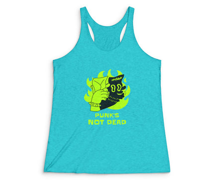 Punk's Not Dead Women's Tri-Blend Racerback Tank