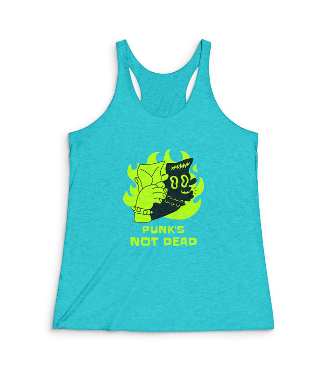 Punk's Not Dead Women's Tri-Blend Racerback Tank