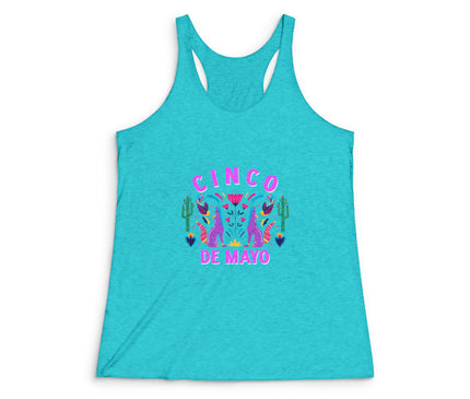 Cinco De Mayo Women's Tri-Blend Racerback Tank