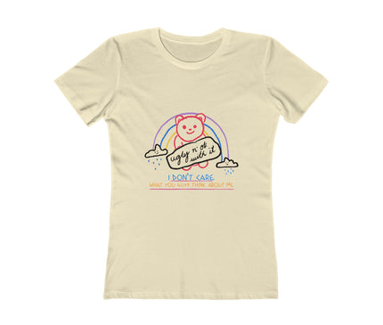 I Don't Care Women's Boyfriend Tee