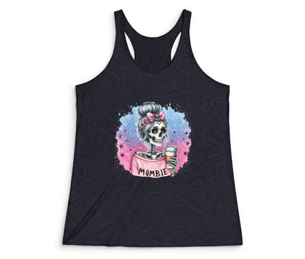 Mombie Women's Tri-Blend Racerback Tank