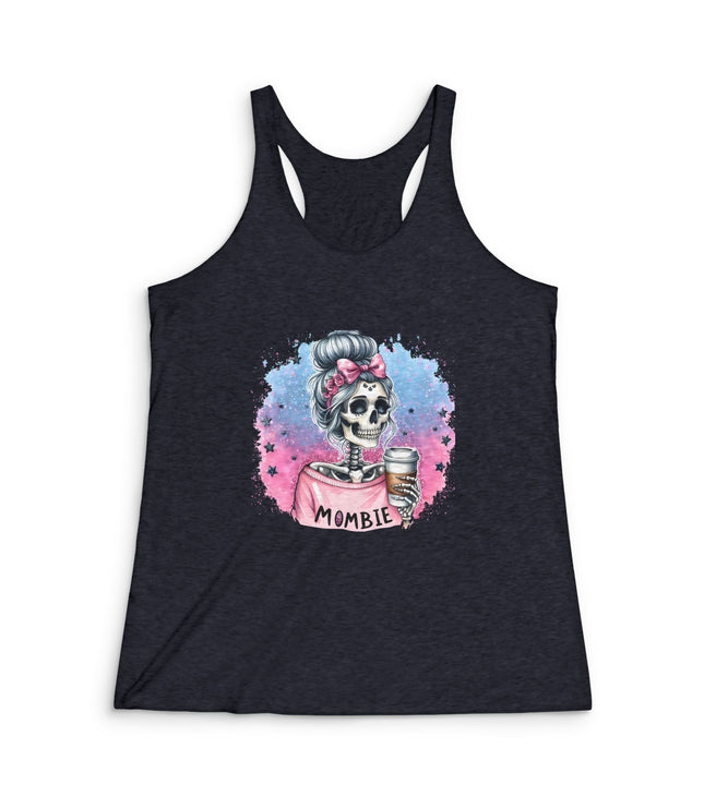 Mombie Women's Tri-Blend Racerback Tank