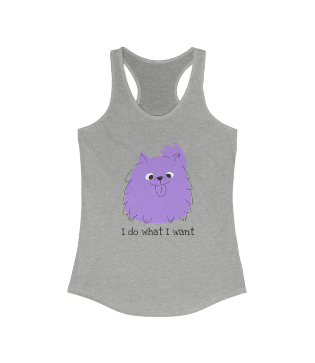 I Do What I Want Women's Racerback Tank