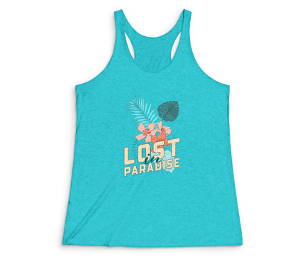 Lost In Paradise Women's Tri-Blend Racerback Tank