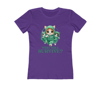 Who Will Survive? Women's Boyfriend Tee