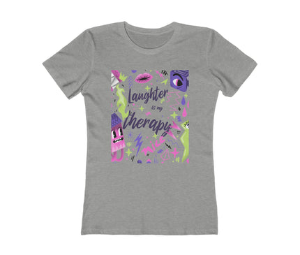 Laughter Is My Therapy Women's Boyfriend Tee