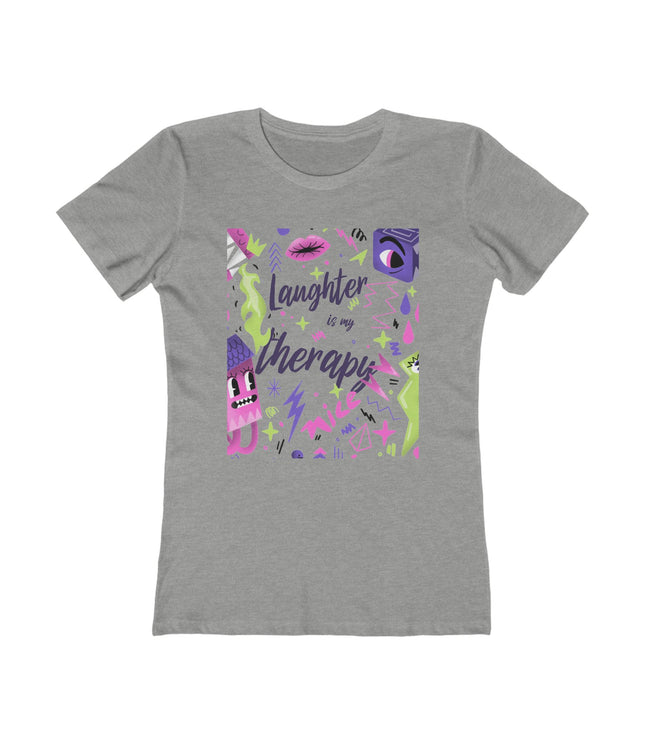 Laughter Is My Therapy Women's Boyfriend Tee