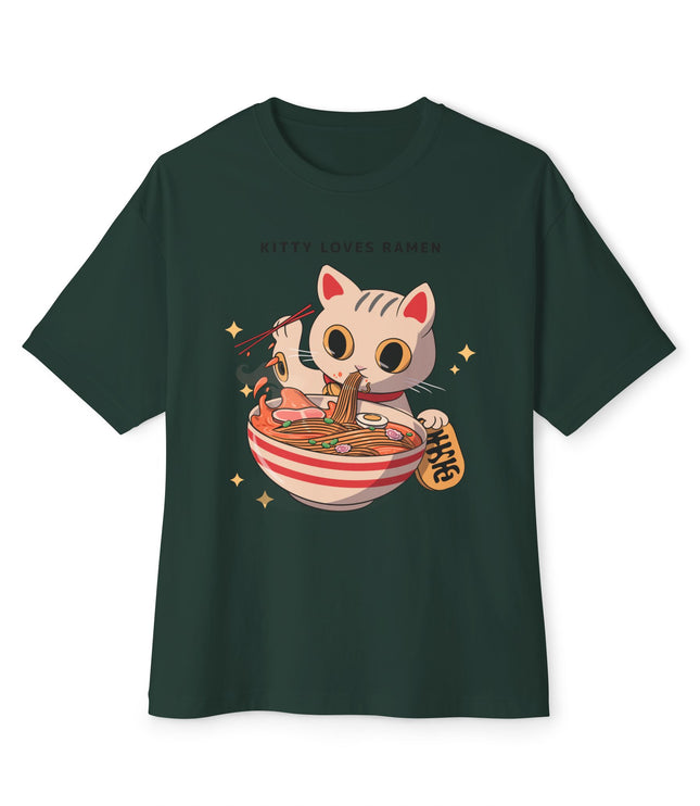 Kitty Loves Ramen Oversized T-Shirt