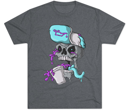 Leaned Out Skull Tri-Blend T-Shirt