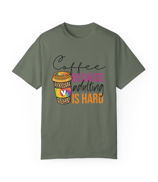 Coffee Because Adulting Is Hard Premium T-Shirt