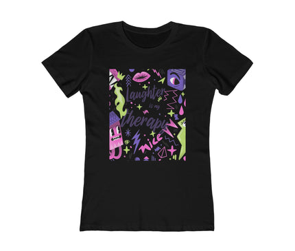 Laughter Is My Therapy Women's Boyfriend Tee