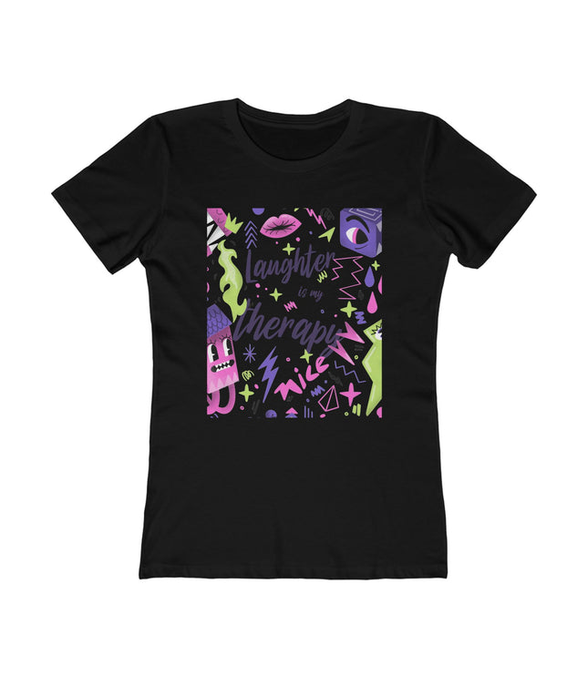 Laughter Is My Therapy Women's Boyfriend Tee