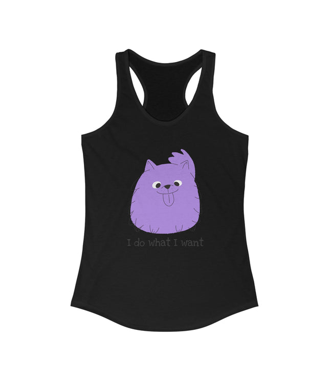 I Do What I Want Women's Racerback Tank