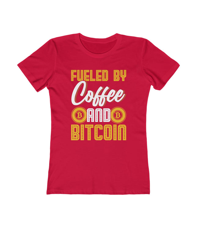 Fueled By Coffee And Bitcoin Women's Boyfriend Tee