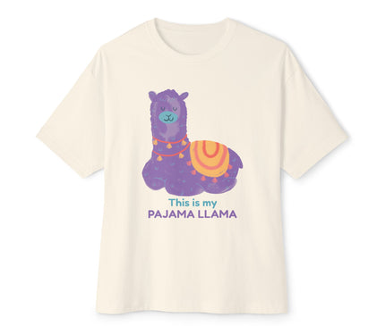 This Is My Pajama Llama Oversized T-Shirt