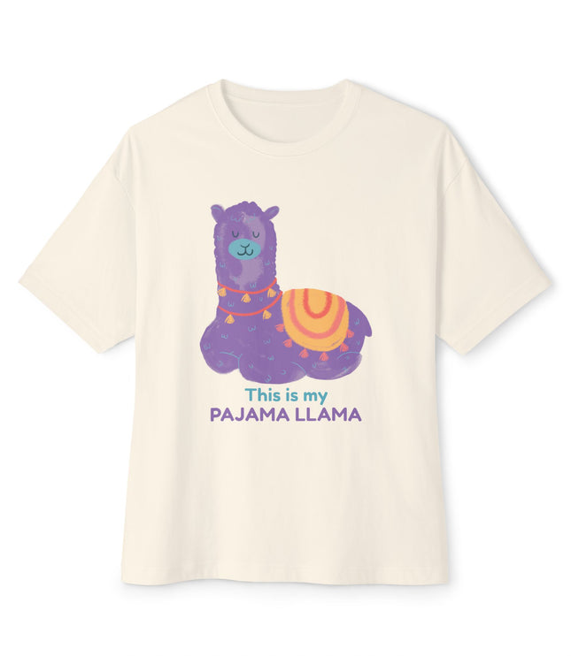 This Is My Pajama Llama Oversized T-Shirt