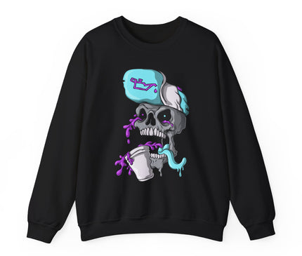 Leaned Out Skull Classic Crewneck Sweatshirt