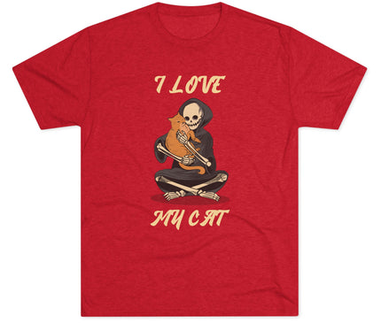I Love My Cat Tri-blend T-Shirt