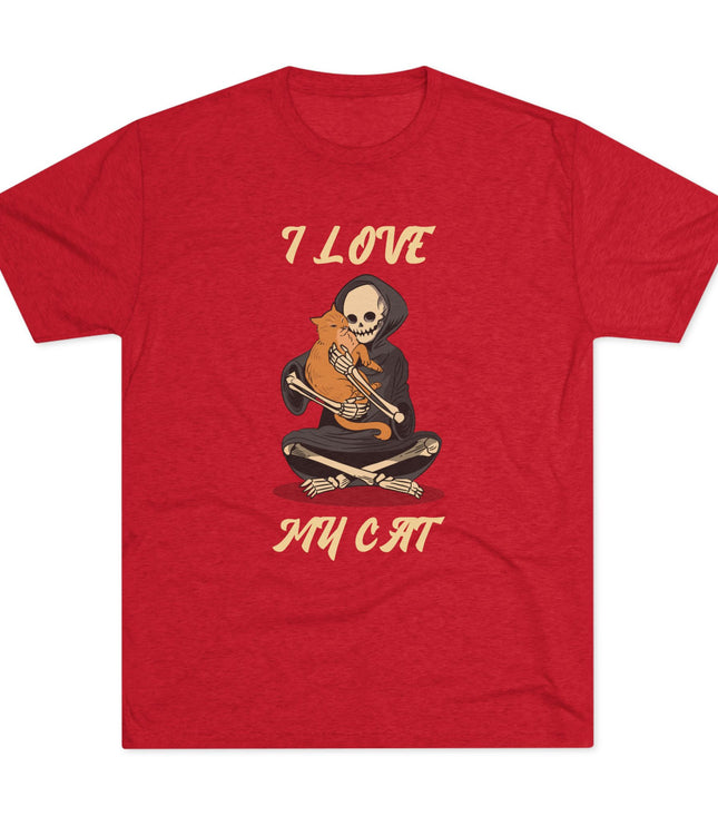I Love My Cat Tri-blend T-Shirt