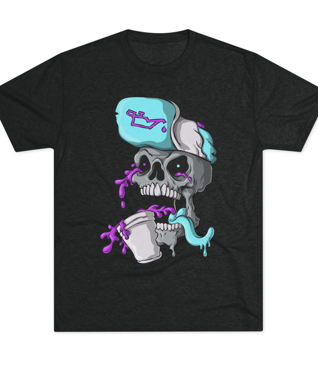 Leaned Out Skull Tri-Blend T-Shirt