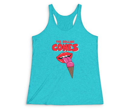 The Rolling Cones Women's Tri-Blend Racerback Tank