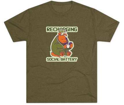 Recharging Social Battery Tri-Blend T-Shirt
