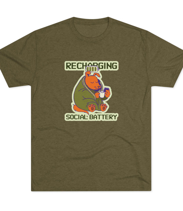 Recharging Social Battery Tri-Blend T-Shirt