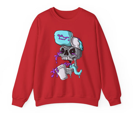 Leaned Out Skull Classic Crewneck Sweatshirt
