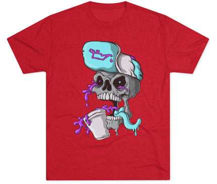 Leaned Out Skull Tri-Blend T-Shirt