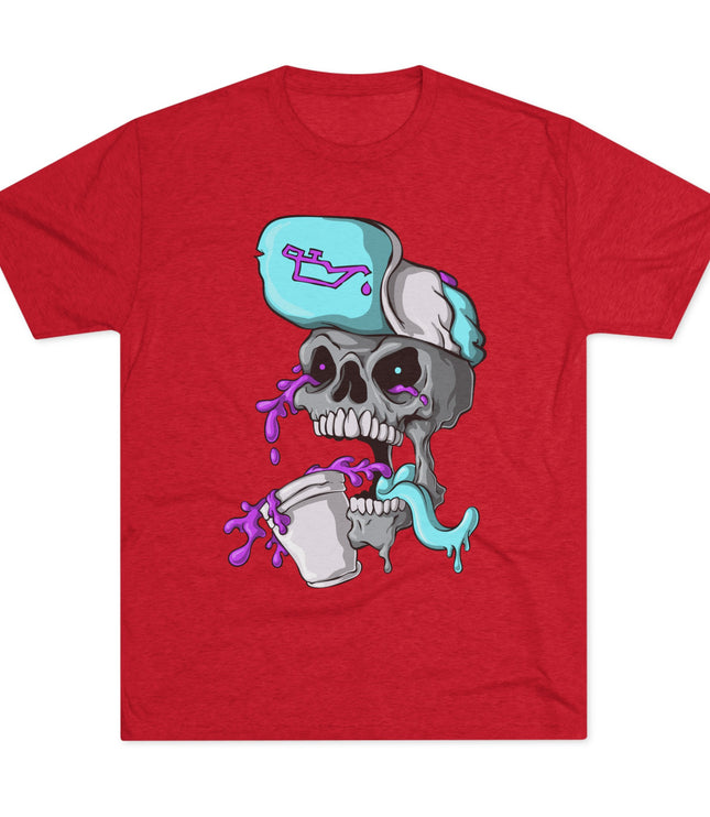 Leaned Out Skull Tri-Blend T-Shirt
