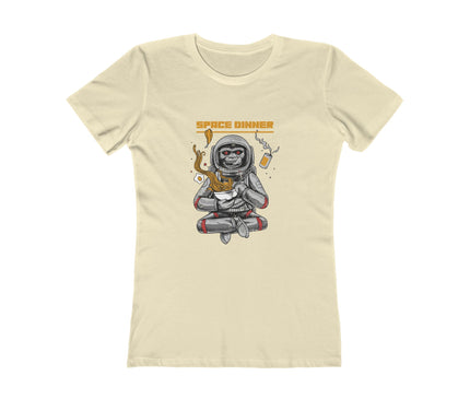 Space Dinner Women's Boyfriend Tee