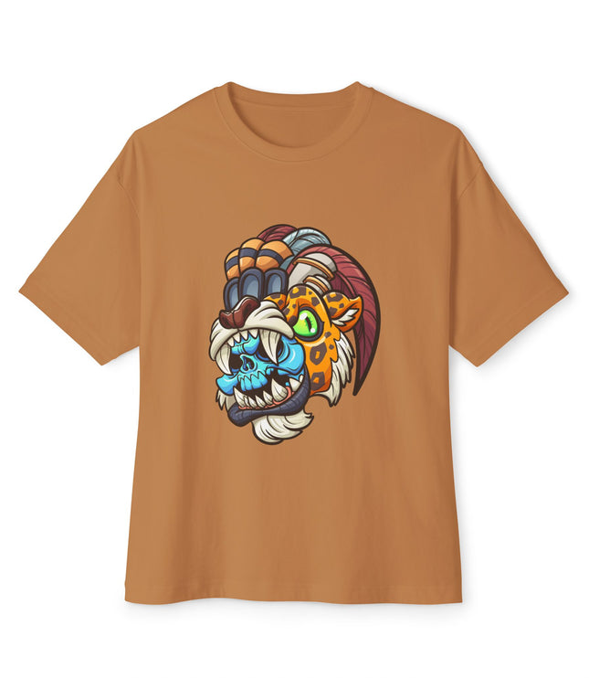 Tribal Jaguar Skull  Oversized T-Shirt