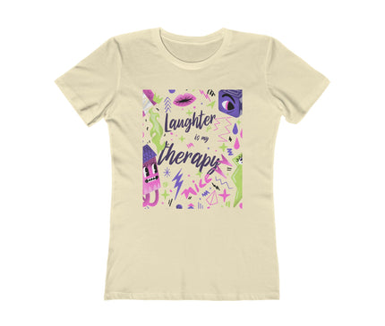 Laughter Is My Therapy Women's Boyfriend Tee