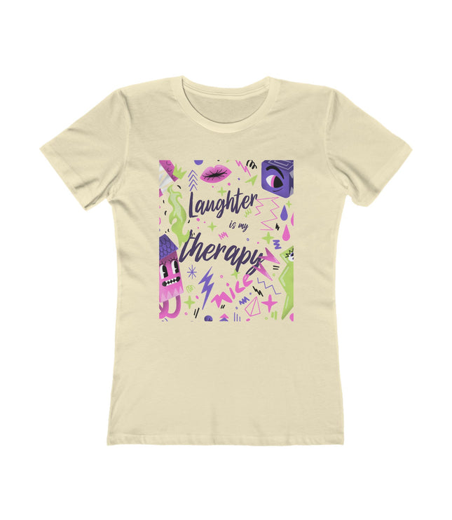 Laughter Is My Therapy Women's Boyfriend Tee