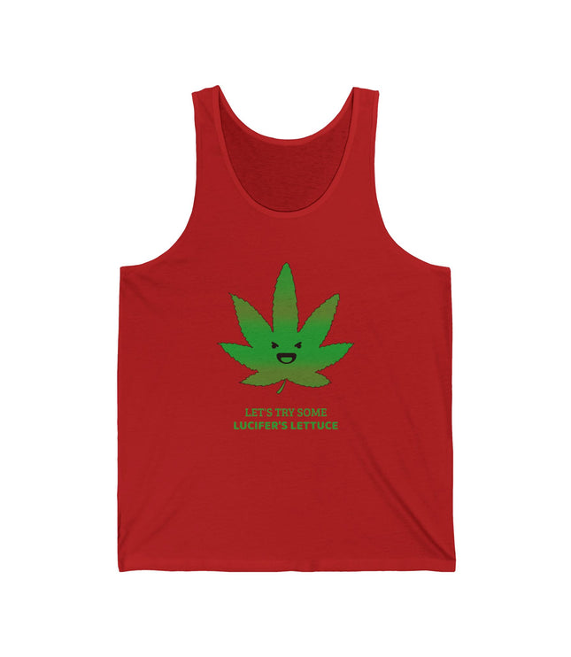 Lucifer" Lettuce Jersey Tank