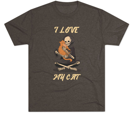 I Love My Cat Tri-blend T-Shirt