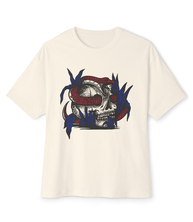Skull And Snake Oversized T-Shirt