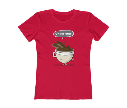 On My Way Women's Boyfriend Tee