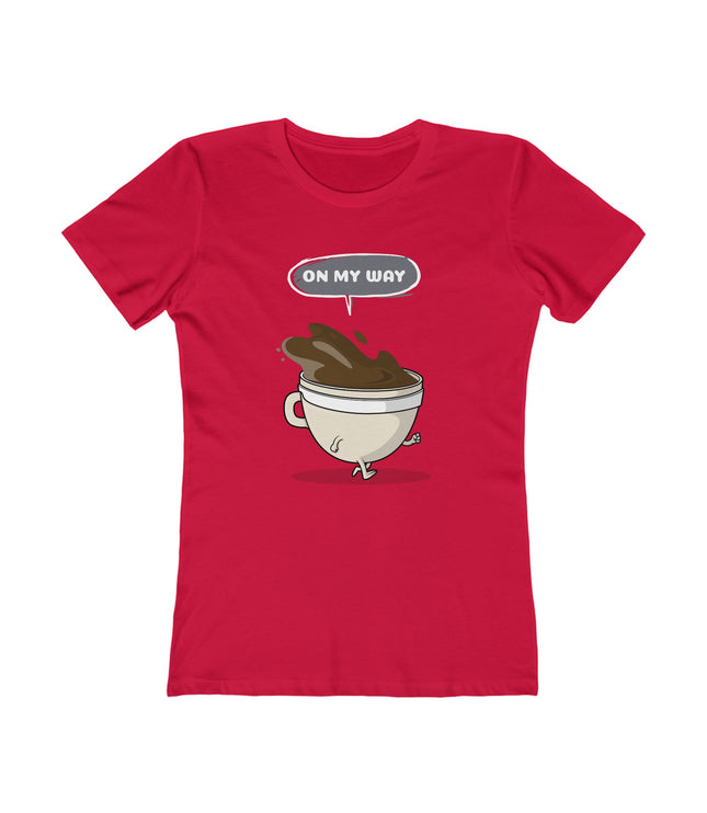 On My Way Women's Boyfriend Tee
