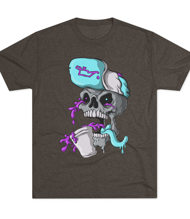 Leaned Out Skull Tri-Blend T-Shirt