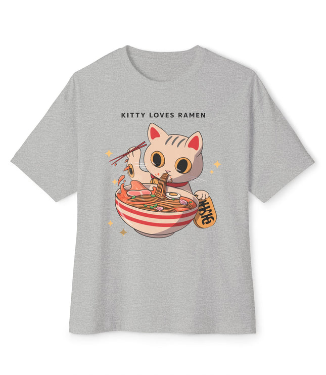 Kitty Loves Ramen Oversized T-Shirt