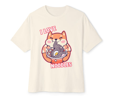I Love Noodles Oversized T-Shirt