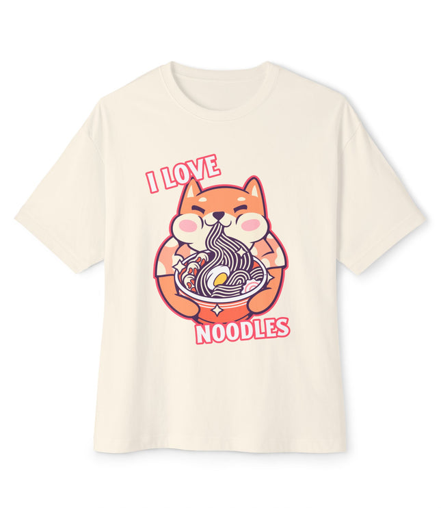 I Love Noodles Oversized T-Shirt