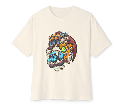Tribal Jaguar Skull  Oversized T-Shirt